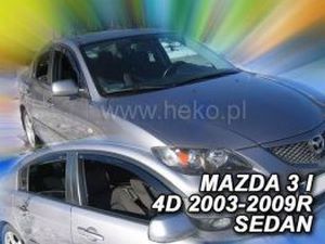 Дефлектори вікон Mazda 3 I (03-09) Sedan - Heko (вставні) 4