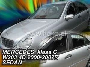 Дефлектори вікон Mercedes C W203 (00-07) Sedan - Heko (вставні) 3