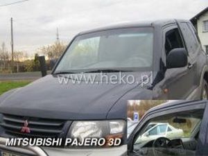 Дефлектори вікон Mitsubishi Pajero Wagon III/IV (99-21) 3D - Heko 3