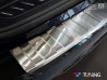 Накладка на задній бампер BMW 5 G31 (17-20) Touring - Avisa (сталь) 2