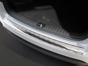 Накладка на задний бампер Hyundai Tucson III (TL; 18-20) - Avisa (стальная) 3