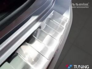 Накладка на задний бампер Hyundai Tucson III (TL; 18-20) - Avisa (стальная) 2