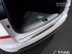Накладка на задний бампер Hyundai Tucson III (TL; 18-20) - Avisa (стальная) 5
