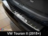 Накладка на задній бампер VW Touran II (5T; 15-/20-) - Avisa (сталева) 2