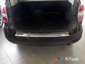 Накладка на задний бампер Subaru Forester IV (SJ; 14-18) - Avisa 2