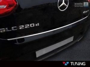 Накладка на бампер Mercedes GLC Coupe C253 (16-/20-) - сталева 6