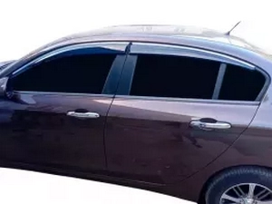 Дефлекторы окон Fiat Tipo II / Egea (15-) Sedan - Sunplex (с хром молдингом) 3