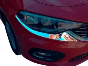 Хром накладки под фары Fiat Tipo II / Egea (15-) 4
