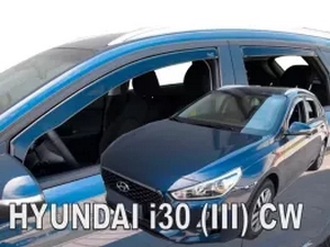 Дефлекторы окон Hyundai i30 III (PD; 17-23) HB / SW - Heko (вставные) 3