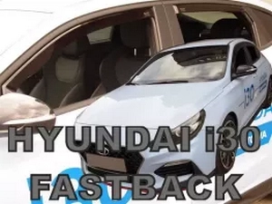 Дефлекторы окон Hyundai i30 Fastback N (PD; 19-) - Heko (вставные) 3
