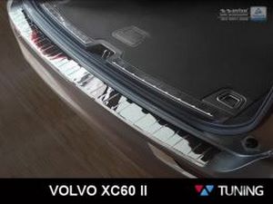 Накладка на задній бампер Volvo XC60 II (17-) - дзеркальна 2