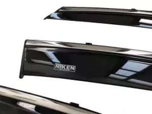 Дефлекторы окон Renault Megane IV (16-) Хэтчбек - Niken (с хром молдингом) 2