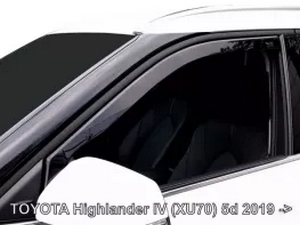 Дефлекторы окон Toyota Highlander IV (XU70; 20-) - Heko (вставные) 3