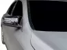 Накладки на дзеркала Mercedes GLK X204 (08-15) - Bat стиль (чорні) 3