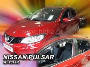 Дефлектори вікон Nissan Pulsar C13 (14-) 5D - Heko (вставні) 4