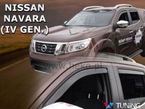 Дефлектори вікон Nissan Navara NP300 (D23; 15-) - Heko (вставні) 3