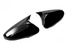 Чорні накладки на дзеркала Hyundai Elantra V (MD; 10-16) - Bat стиль (з поворотниками) 2