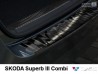Накладка на задній бампер Skoda Superb III (3V; 15-) Універсал - Avisa (чорна) 2