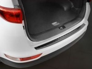 Накладка на бампер Kia Sportage IV (QL; 16-18) - Avisa (чёрная) 4