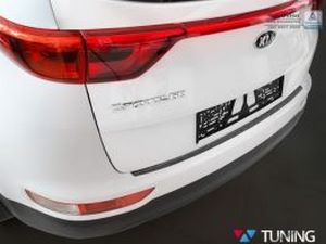 Накладка на бампер Kia Sportage IV (QL; 16-18) - Avisa (чёрная) 6
