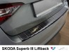 Накладка на задній бампер Skoda Superb III (3V; 15-) Liftback - Avisa (чорна) 3