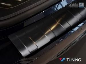 Накладка на задний бампер BMW 5 G31 (17-20) Touring - Avisa (чёрная) 2