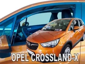Дефлекторы окон Opel Crossland X (17-/21-) - Heko (вставные) 3