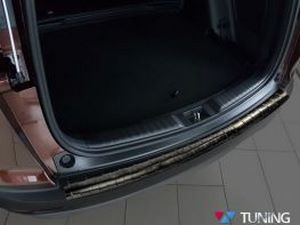 Накладка на задний бампер Honda CR-V V (17-20) - чёрная 2