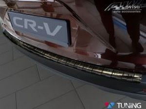 Накладка на задний бампер Honda CR-V V (17-20) - чёрная 6