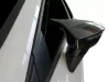 Накладки на дзеркала Seat Leon III (5F; 12-20) - Bat стиль (чорні) 4