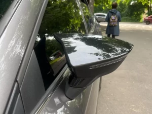 Накладки на дзеркала Seat Leon III (5F) / Ibiza V (KJ) - Bat стиль (чорні) 5