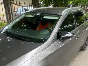 Накладки на дзеркала Seat Leon III (5F) / Ibiza V (KJ) - Bat стиль (чорні) 6