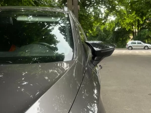 Накладки на дзеркала Seat Leon III (5F) / Ibiza V (KJ) - Bat стиль (чорні) 7