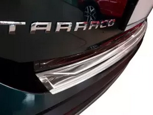 Накладка на задний бампер Seat Tarraco (18-) - Avisa (стальная) 4