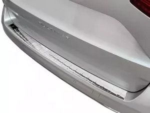 Накладка на задний бампер VW T7 Multivan (21-) - Avisa (сталь глянцевая) 4