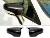 Накладки на дзеркала Renault Clio IV (12-19) - Bat стиль (чорні) 1