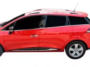 Хром нижние молдинги окон Renault Clio IV Grandtour (13-19) 4
