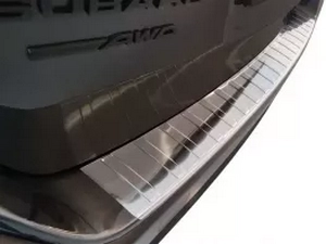 Накладка на задний бампер Subaru Outback VI (BT; 20-) - Avisa (стальная) 4