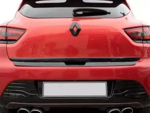 Накладка на задний бампер Renault Clio IV (12-19) Hatchback - ABS (чёрная) 4