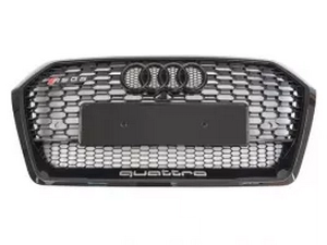 Решітка радіатора Audi Q5 II (FY; 17-21) - RS стиль (чорна) 1