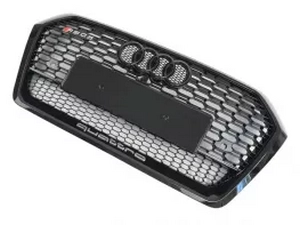 Решітка радіатора Audi Q5 II (FY; 17-21) - RS стиль (чорна) 3