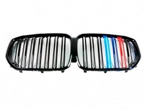 Решётка BMW X5 G05 (19-23) - цветные двойные рёбра 2
