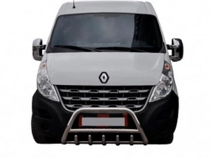 Кенгурятник Renault Master III (10-) - с грилем и перемычкой 2