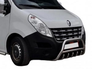 Кенгурятник Renault Master III (10-) - с грилем и перемычкой 4