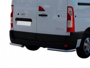 Защита задняя Nissan NV400 (10-21) - углы одинарные 2