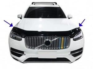 Дефлектор капота Volvo XC90 II (SE; 16-) - Hic 1