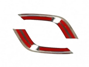 Хром накладки на противотуманки Ford Courier I (18-23) 3