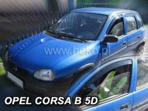 Дефлектори вікон Opel Corsa B (93-00) 5D Htb - Heko (вставні) 3