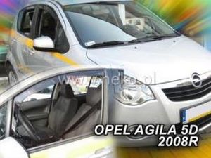 Дефлекторы окон Opel Agila B (07-15) 5D - Heko (вставные) 3