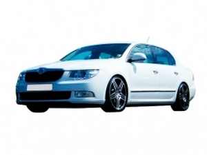 Юбка переднего бампера Skoda Superb II (3T; 08-13) 4